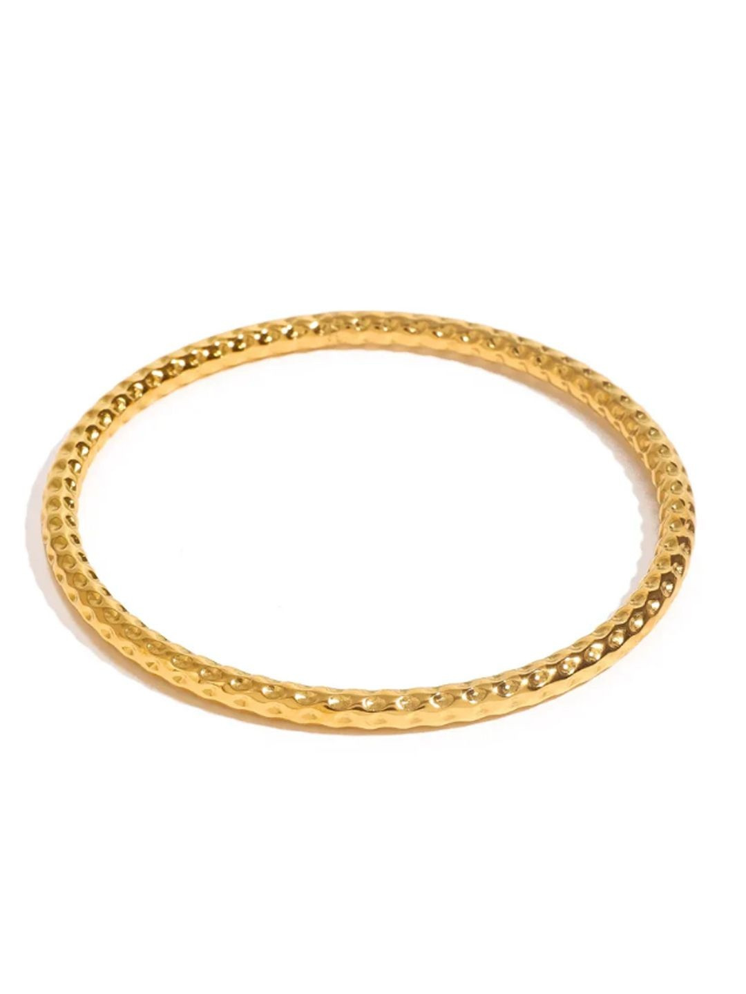 DIMPLERY Stainless Steel 18 k Gold-Plated Link Bracelet