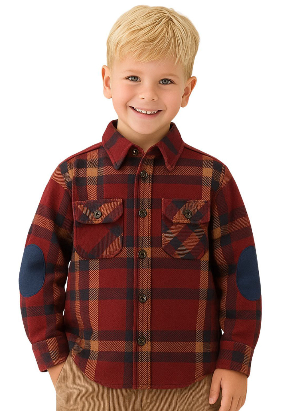 Le Nino Boys Classic Tartan Checks Checked Casual Shirt