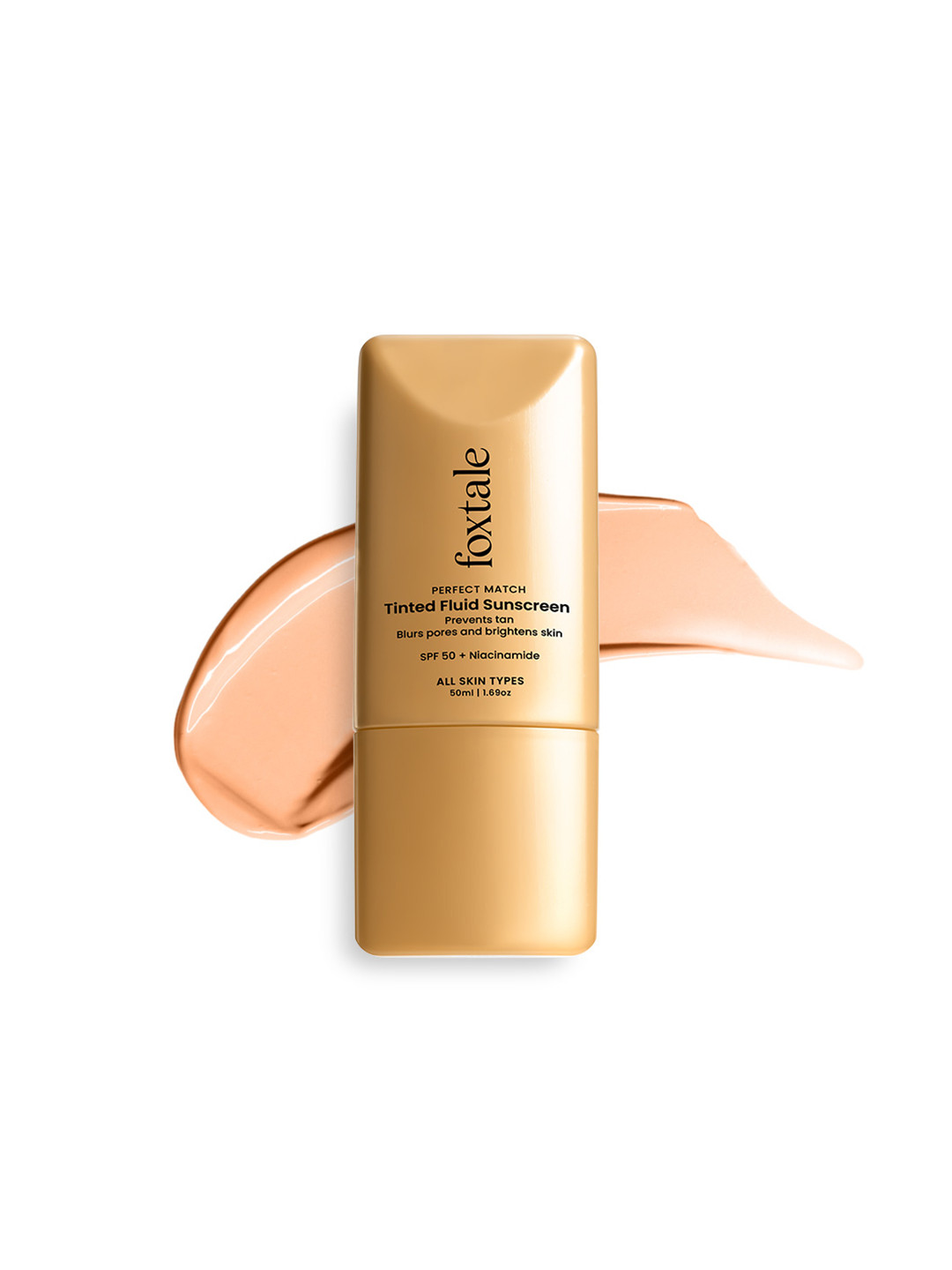 FoxTale Perfect Match Tinted Fluid SPF 50 + Sunscreen 50 ml - Caramel