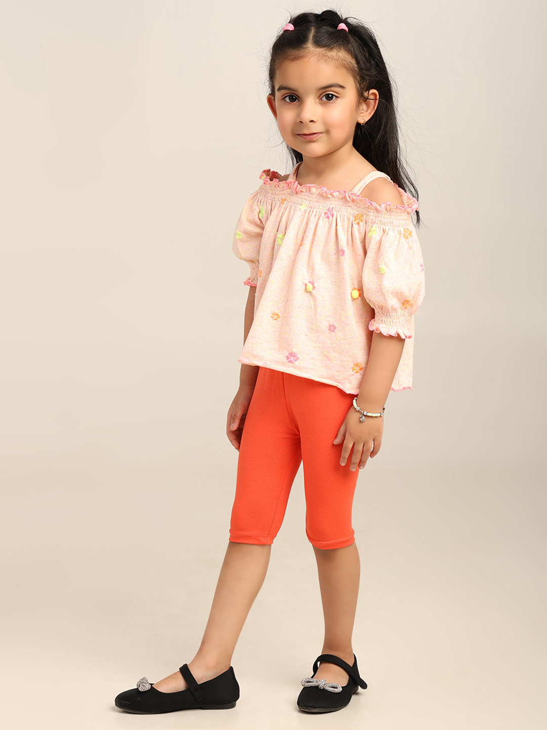 Robinbosky Girls Cotton Knee Length Leggings