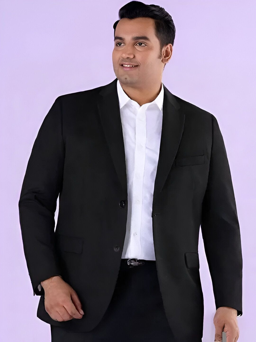Rigal Cotton Notched Lapel Single Breasted Blazer