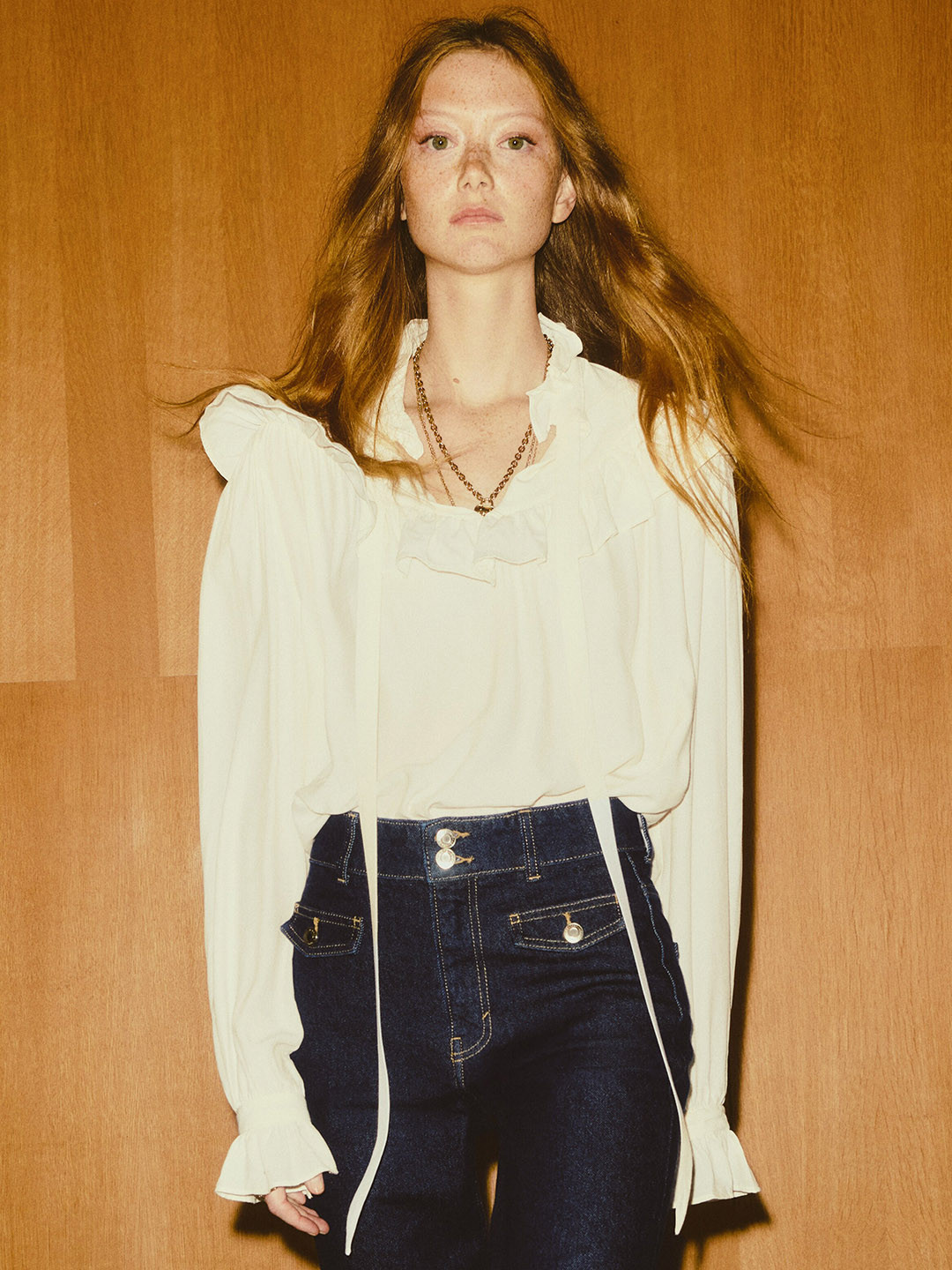 H&M Frill-Trimmed Blouse
