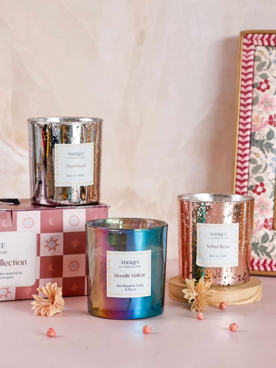 The Wishing Chair Magique Starlight Collection Set of 3 Candle Votives Gift Box