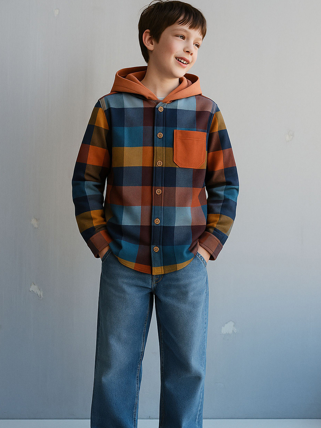 Le Nino Boys Classic Checked Casual Shirt