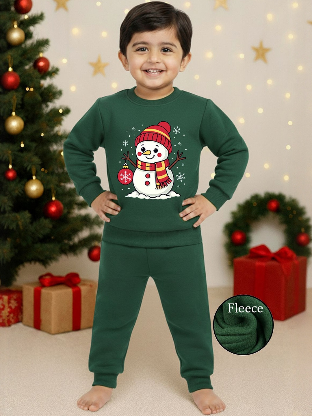 YK X Trampoline Kids Fleece Sweatshirt & Pyjamas Set