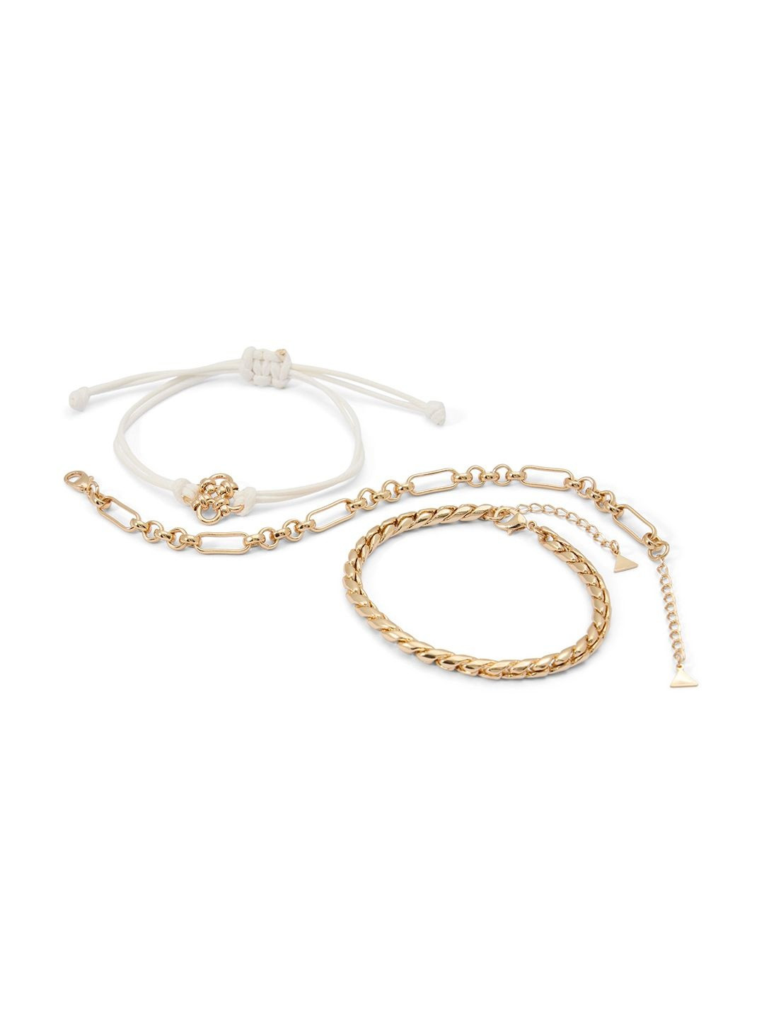 ALDO Set Of 3 Link Bracelets With Lobster Closure