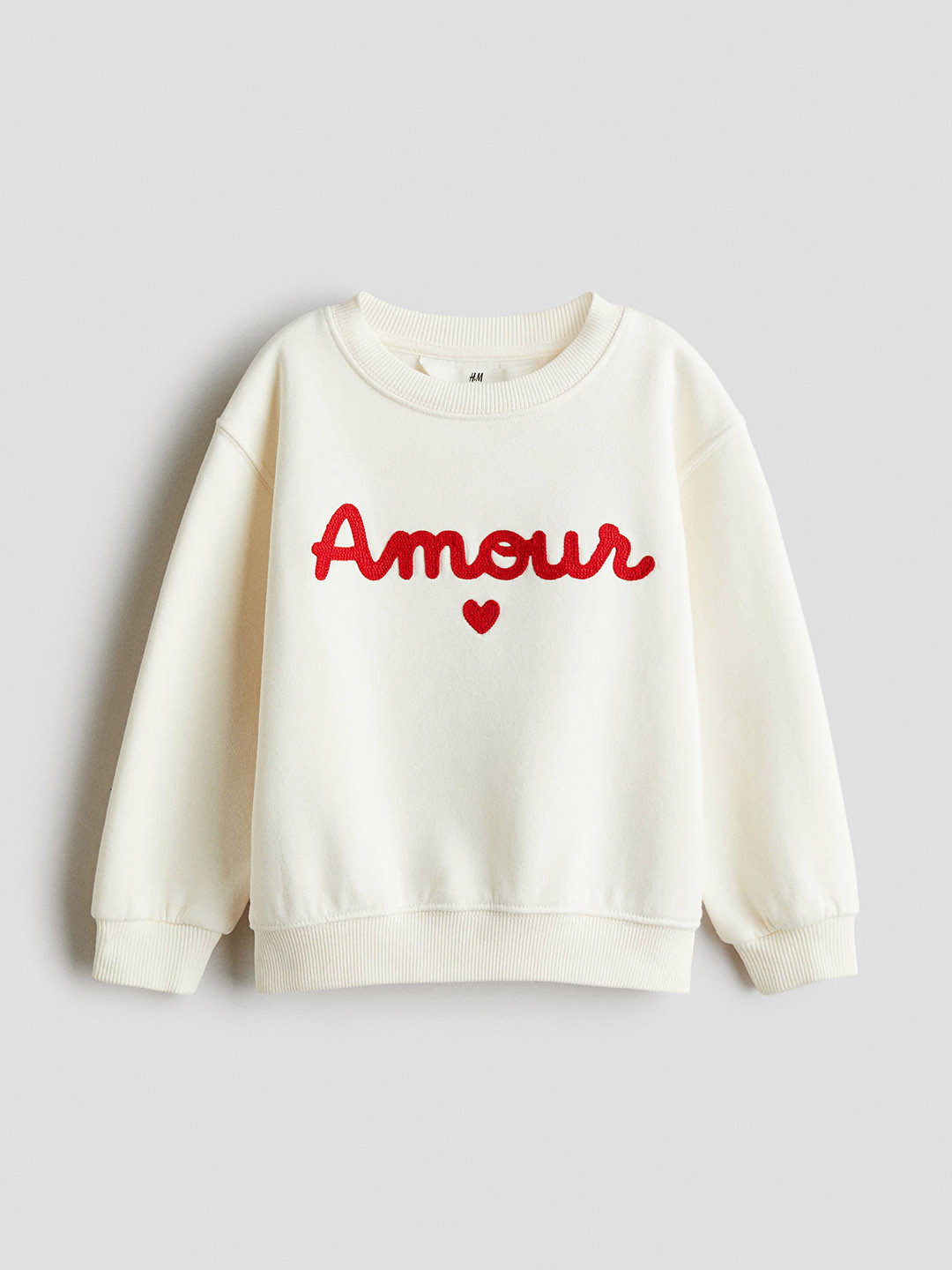 H&M Girls White Sweatshirt