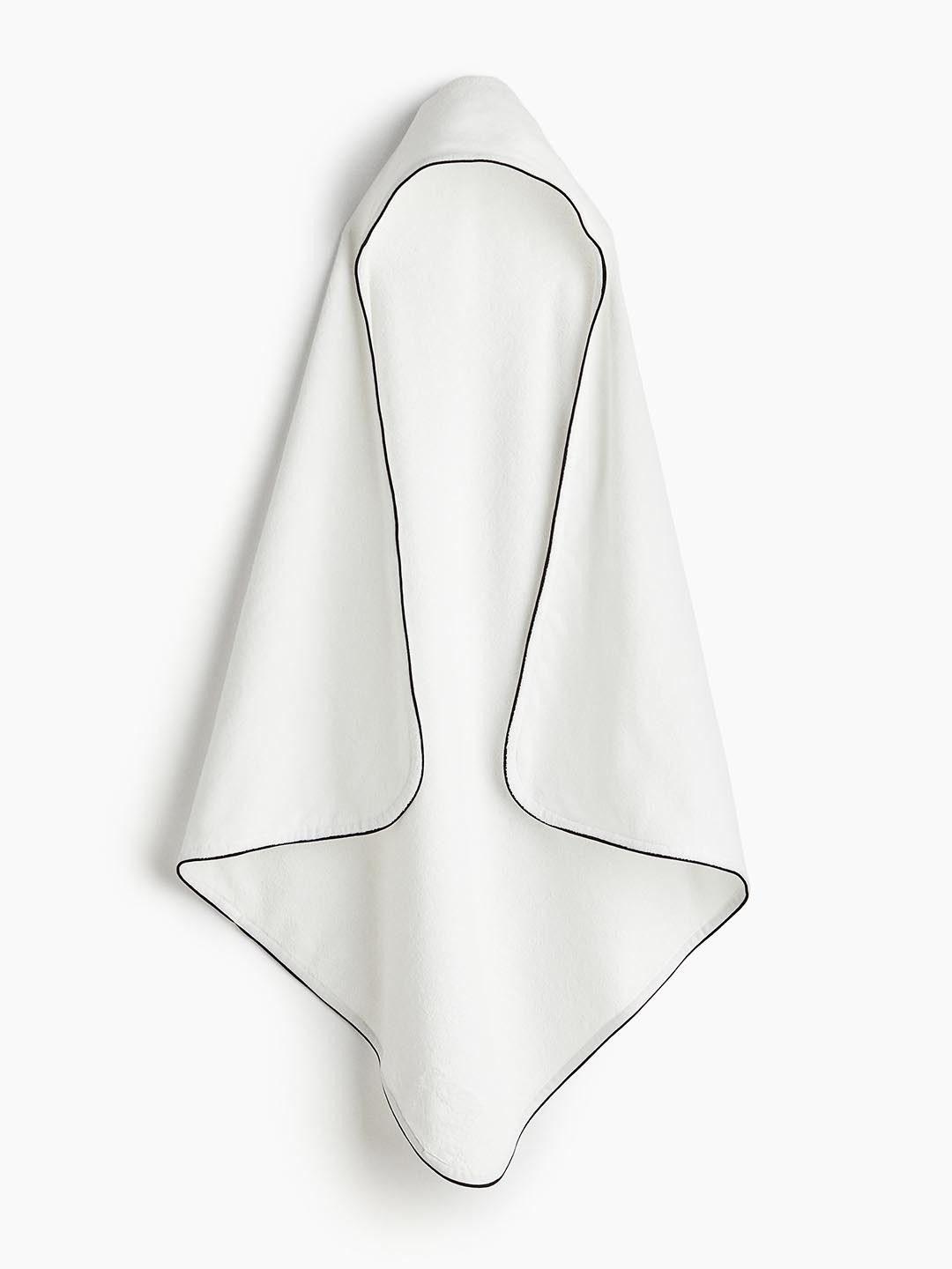 H&M Pure Cotton Piping-Detail Hooded Bath Towel