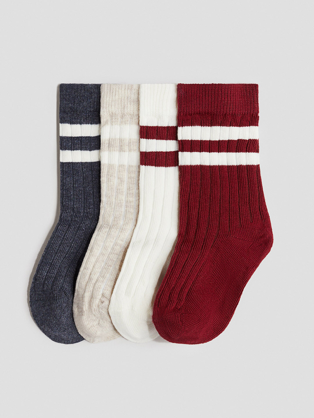 H&M 4-Pack Rib-Knit Tights