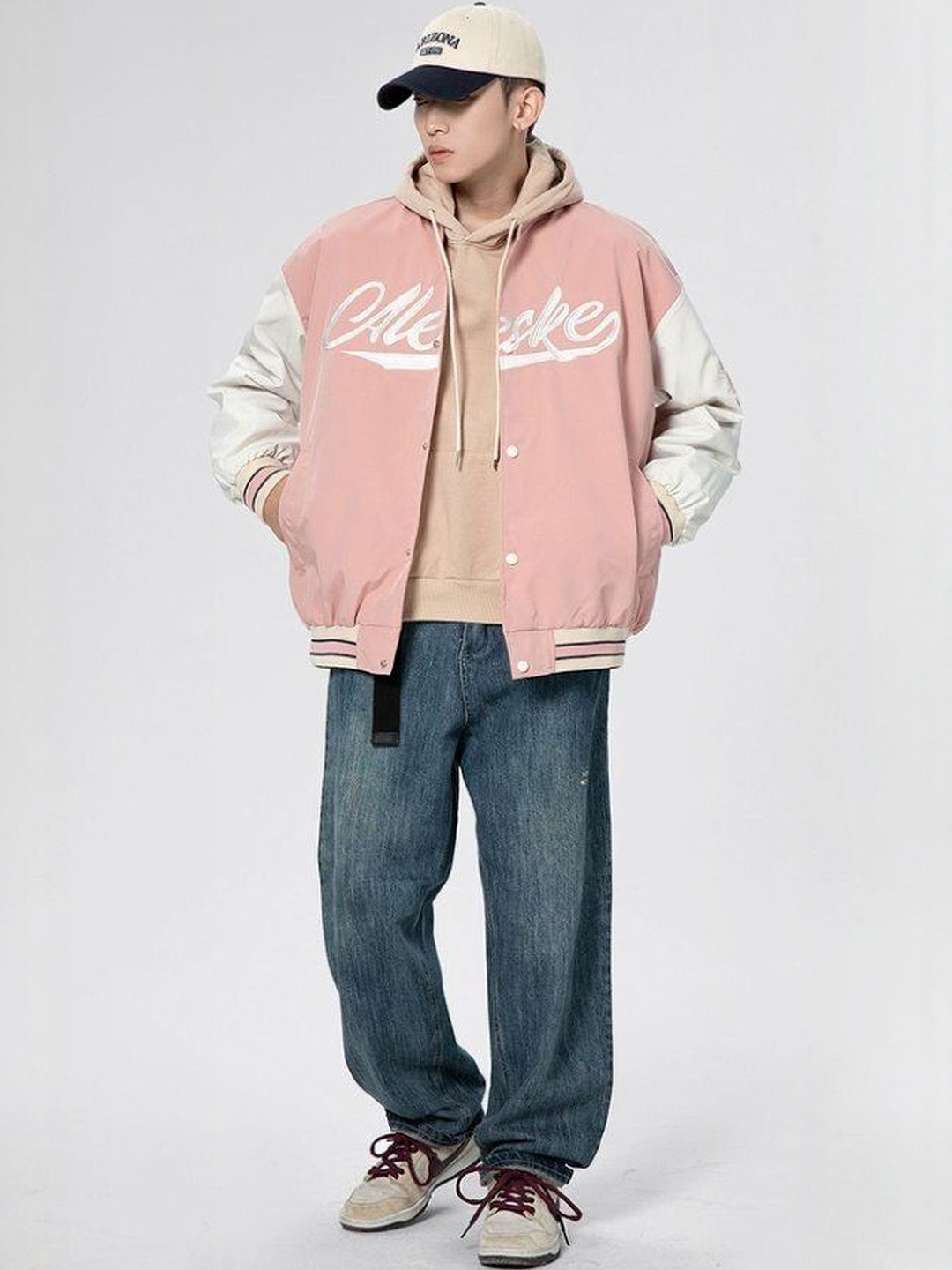 HERE&NOW Men Colourblocked Polyester Sporty Jacket with Embroidered