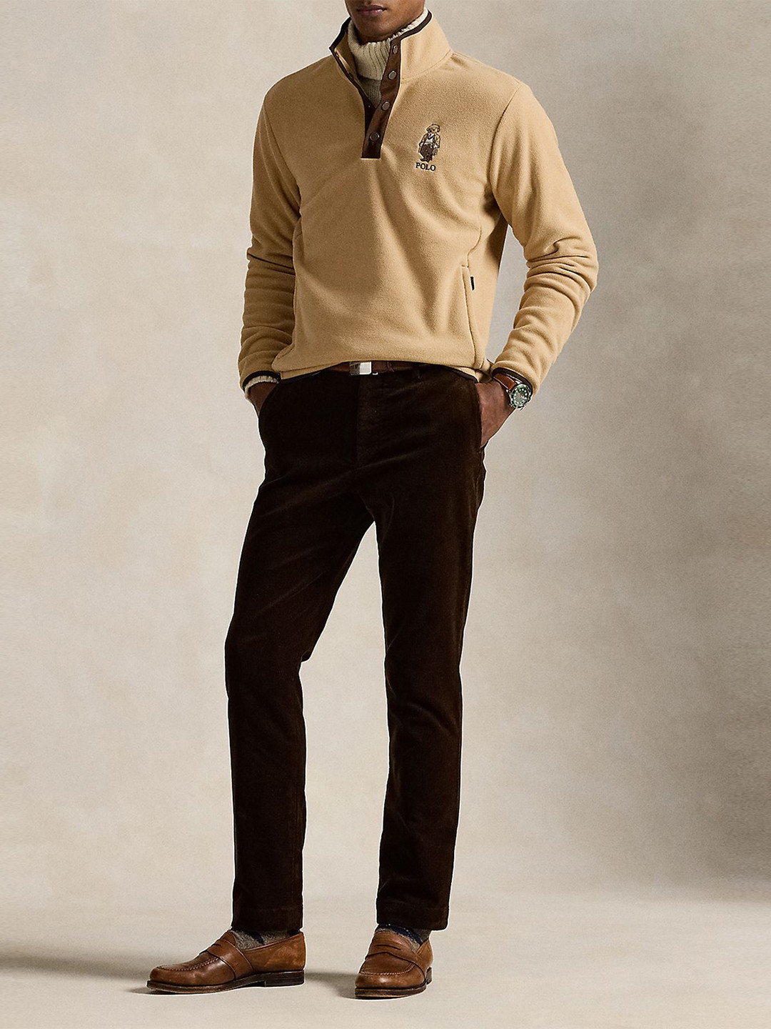 Polo Ralph Lauren Men Polo Bear Embroidered Pullover Sweater