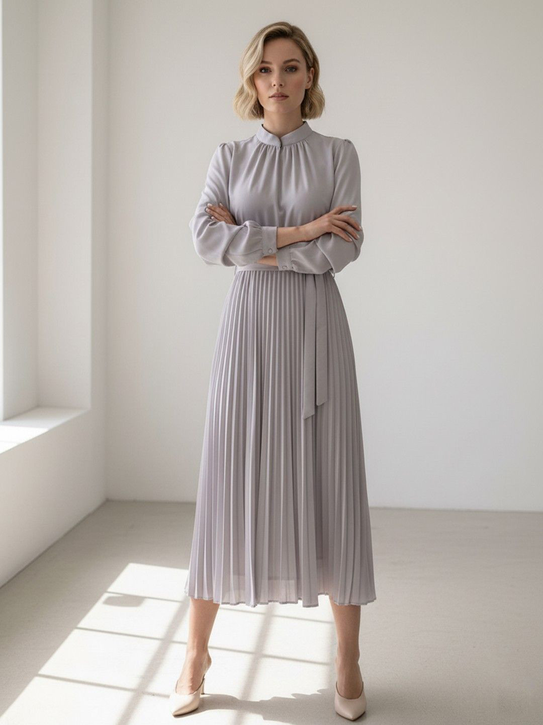 bebe Formal Fit & Flare Midi Dress