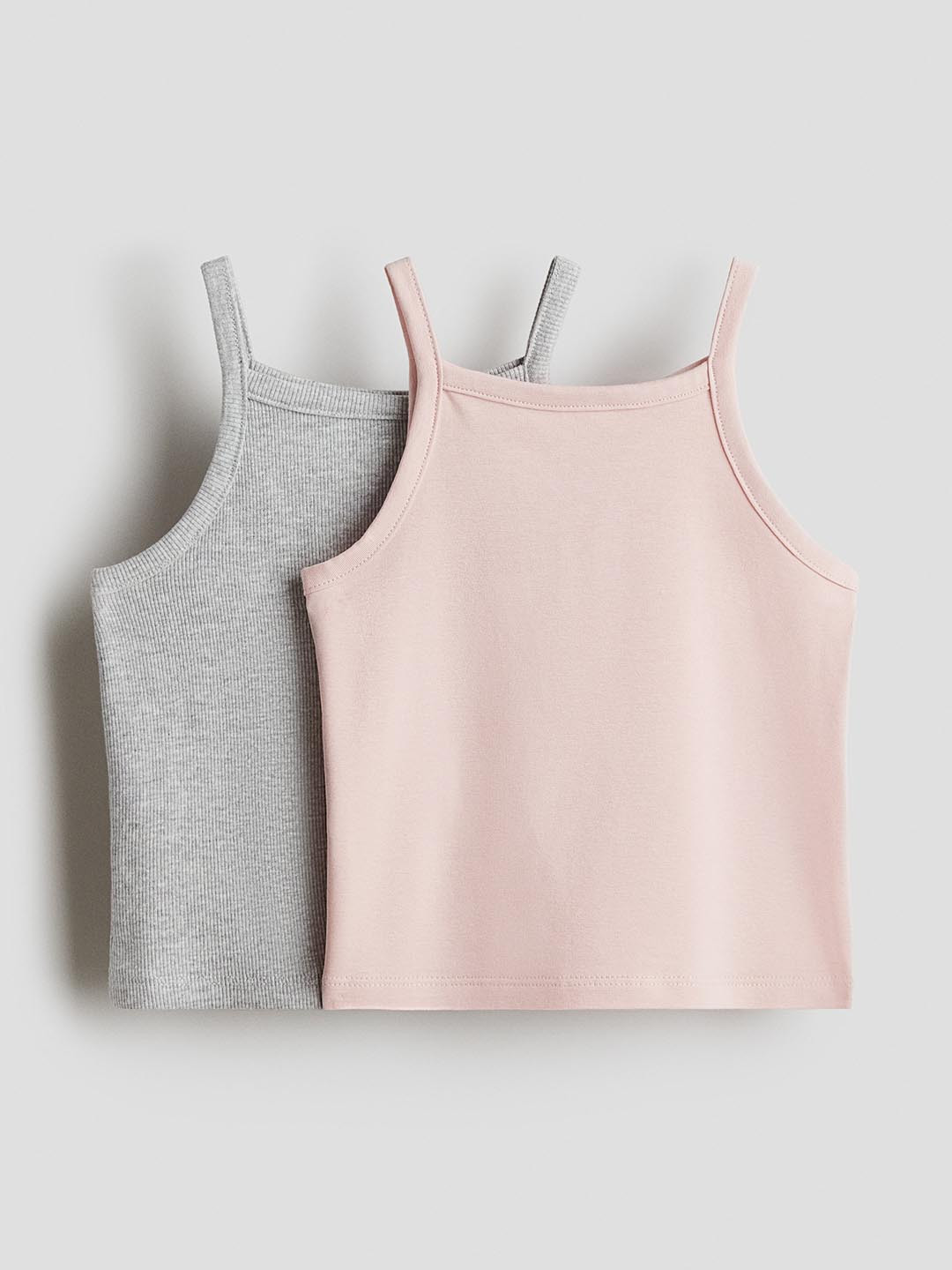 H&M Girls 2-Pack Cotton Strappy Tops