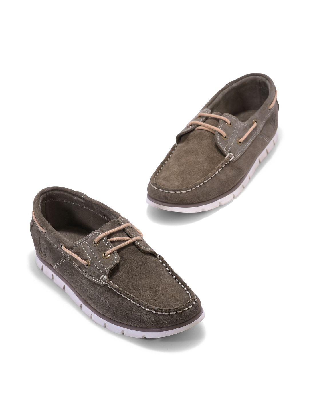 Woodland Men Lace-Up Boat Shoes