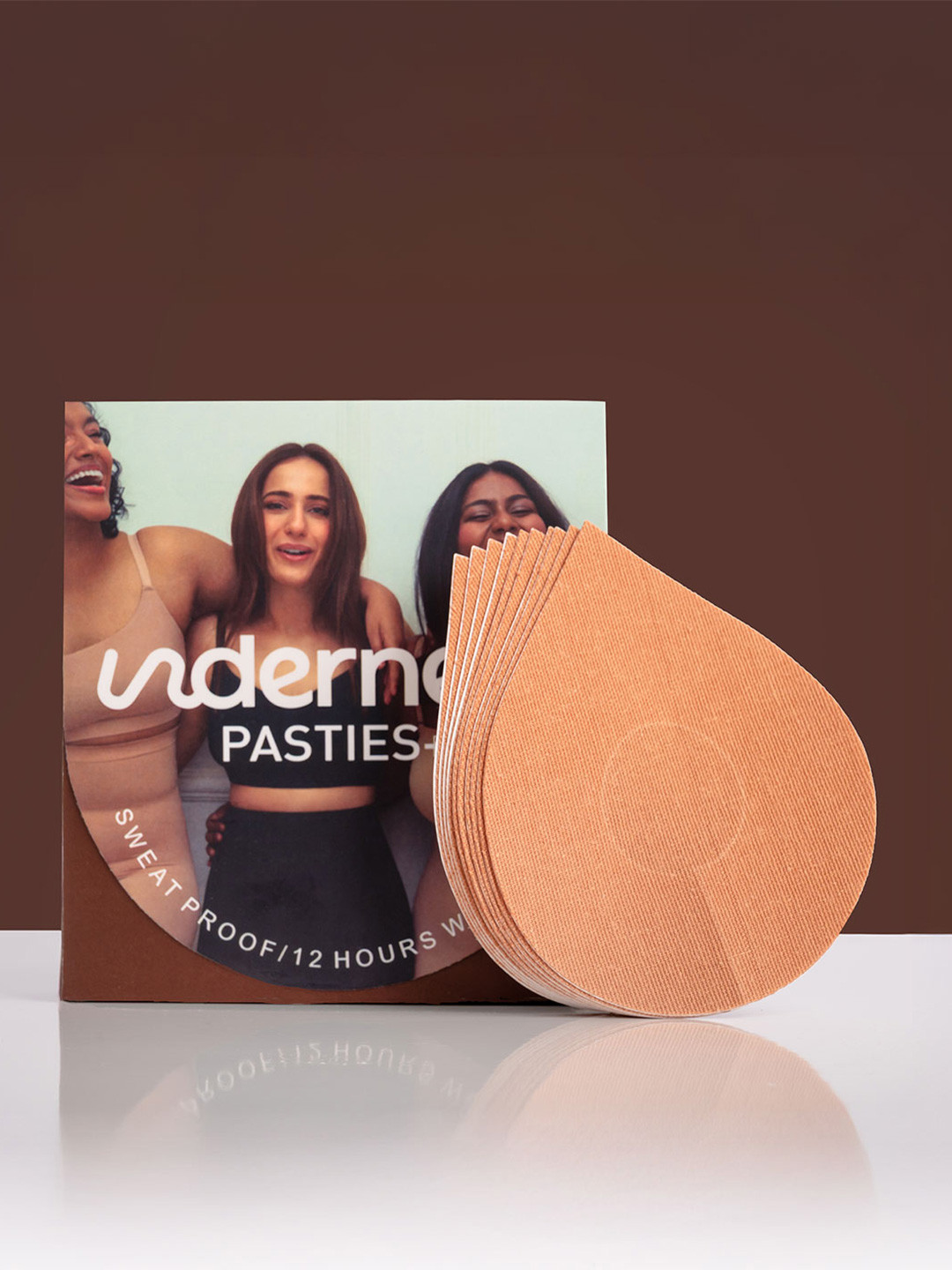 Women Set of 5 Skin-Friendly Reusable Stick-On Tear Drop (Tape)