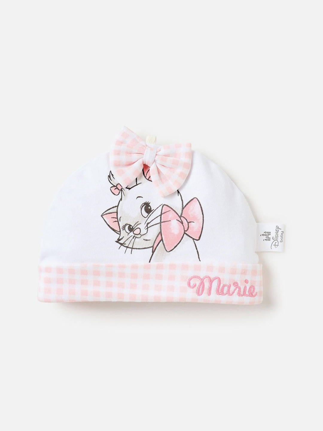 Juniors by Babyshop Girls Marie Cat Print Beanie with Bow Detail