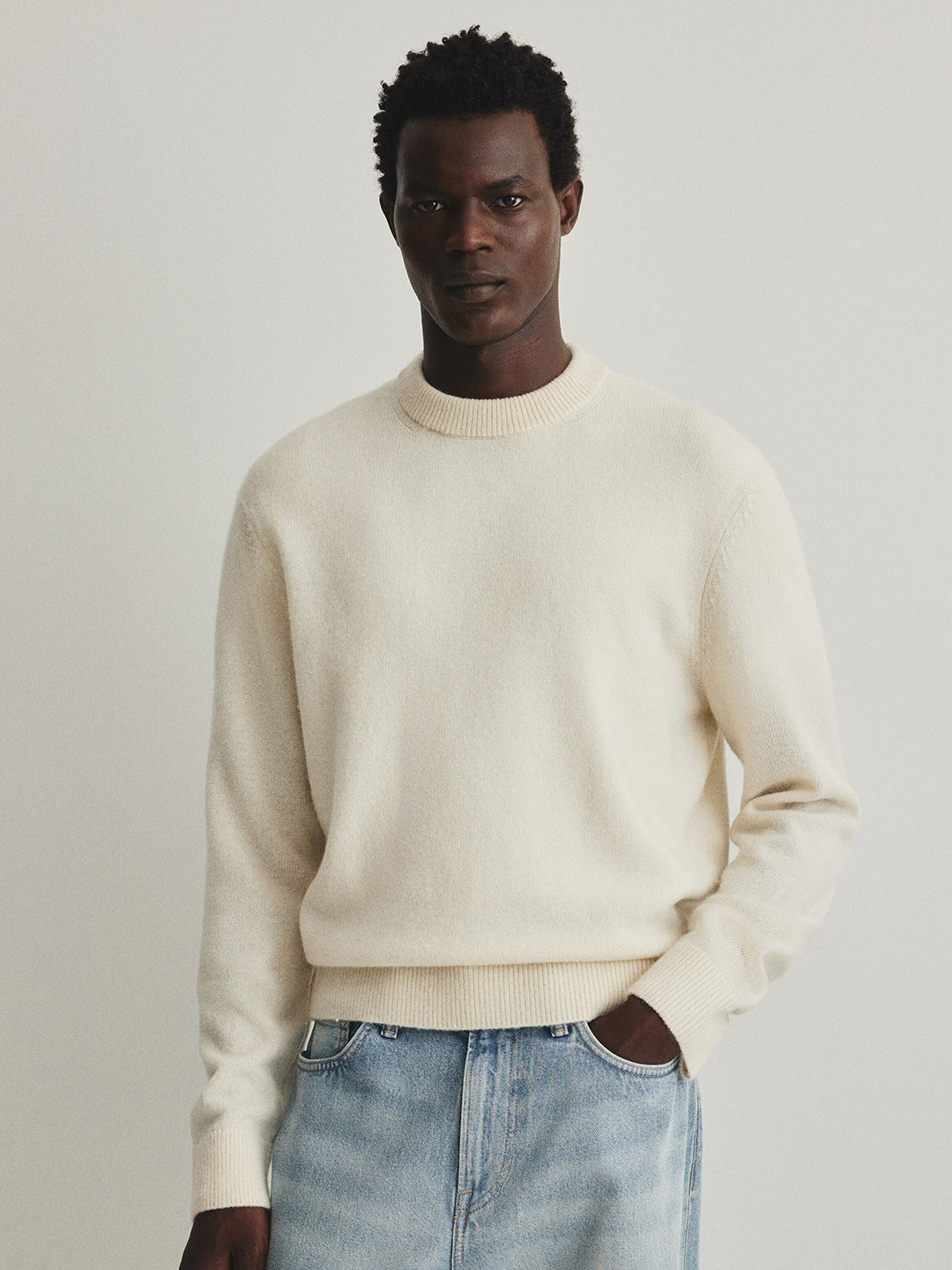 H&M Men Regular Fit Fine-knit Wool Jumper Sweater