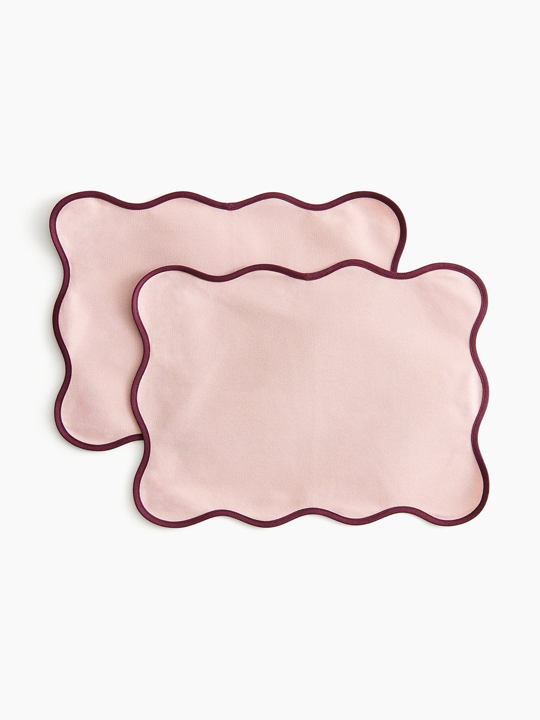 H&M Red Pure Cotton 2-Pack Water-Repellent Place Mats