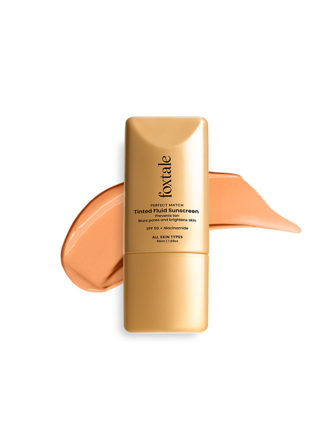 FoxTale Perfect Match Tinted Fluid SPF 50 + Sunscreen - 50 ml - Clay