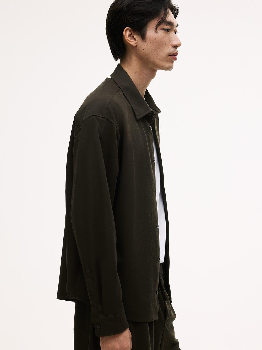 H&M Men Textured Loose Fit Shirt