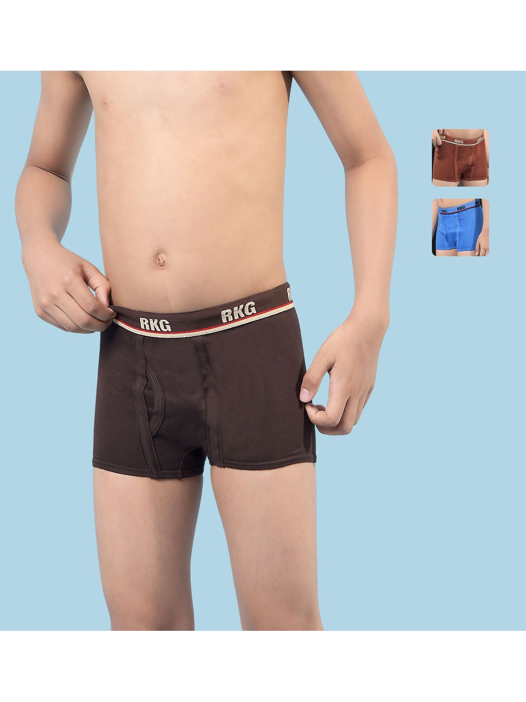 RKG Boys Pack Of 3 Assorted Short Trunks