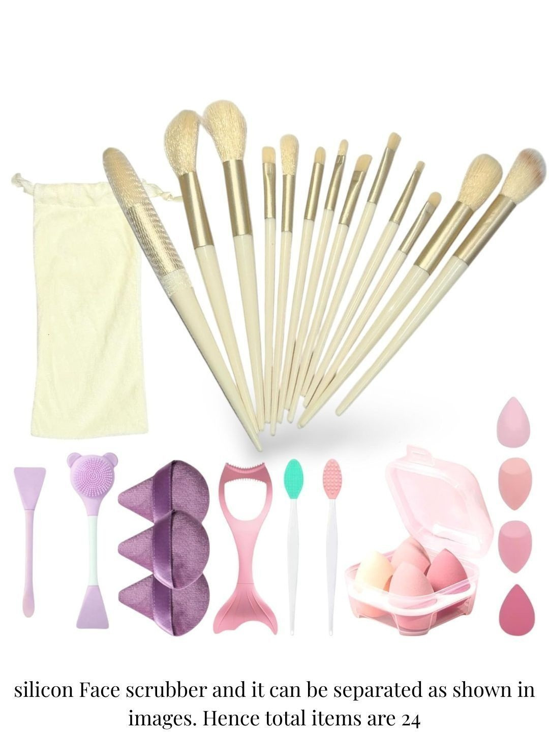 La Venust Set Of 24 Professional Makeup Brush Set