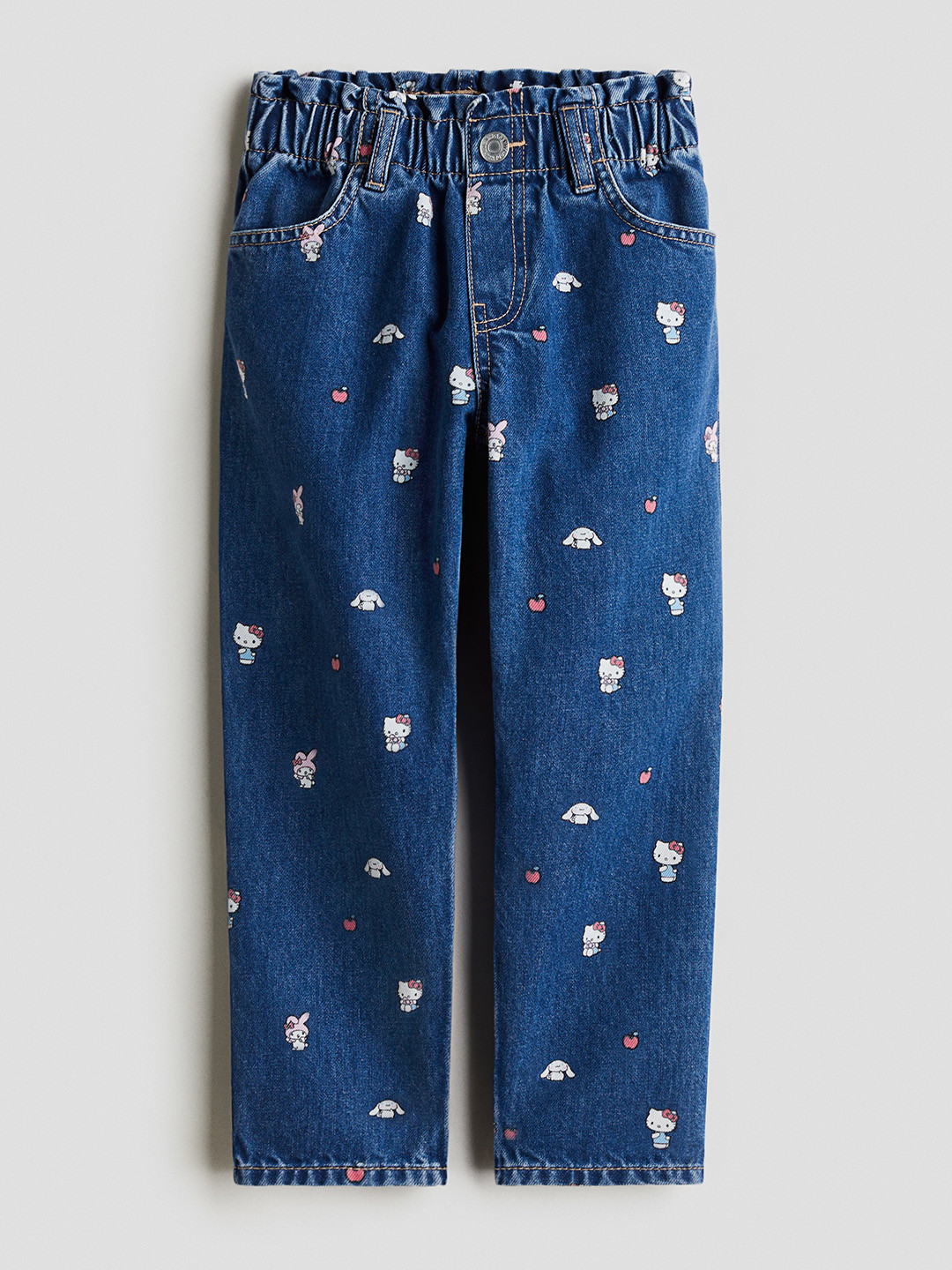 H&M Girls Loose Fit Tapered Jeans