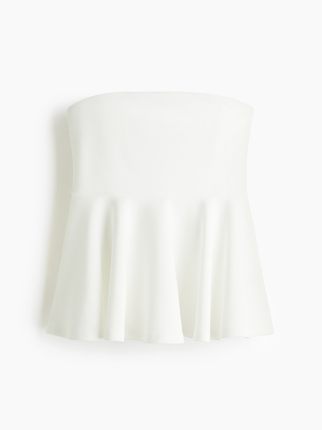 H&M Bandeau Peplum Top