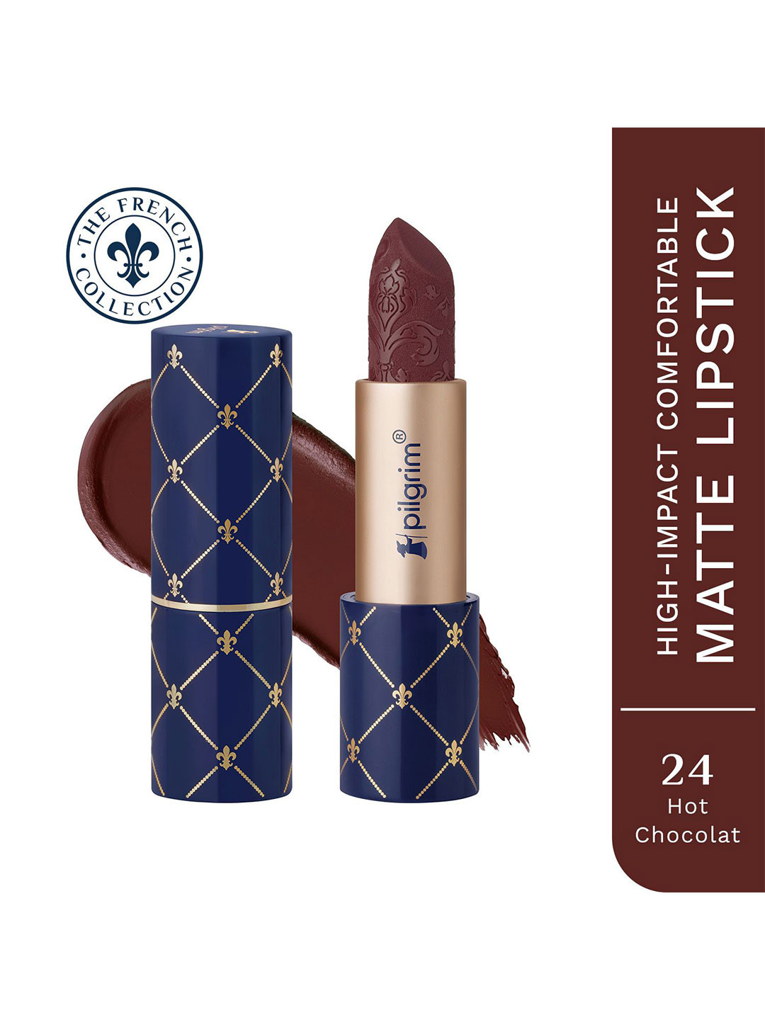 Pilgrim High-Impact Comfortable Matte Lipstick 4 g - Hot Chocolat 24