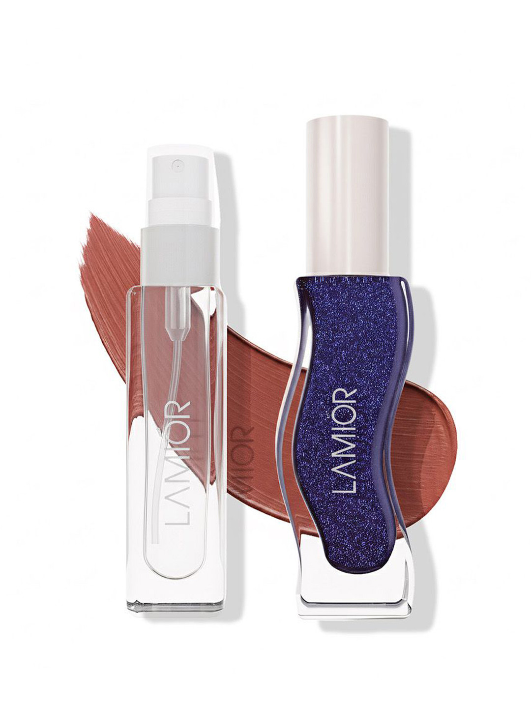 LAMIOR Peel Off Glossy Long Lasting Liquid Lipstick 12 ml - Sunrise Spice-Basque Caramel