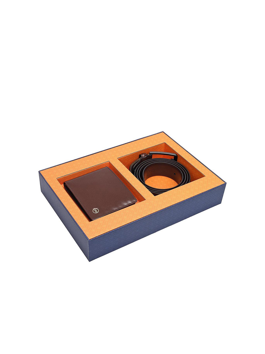 Da Milano Men Solid Wallet and Belt Accessory Gift Set