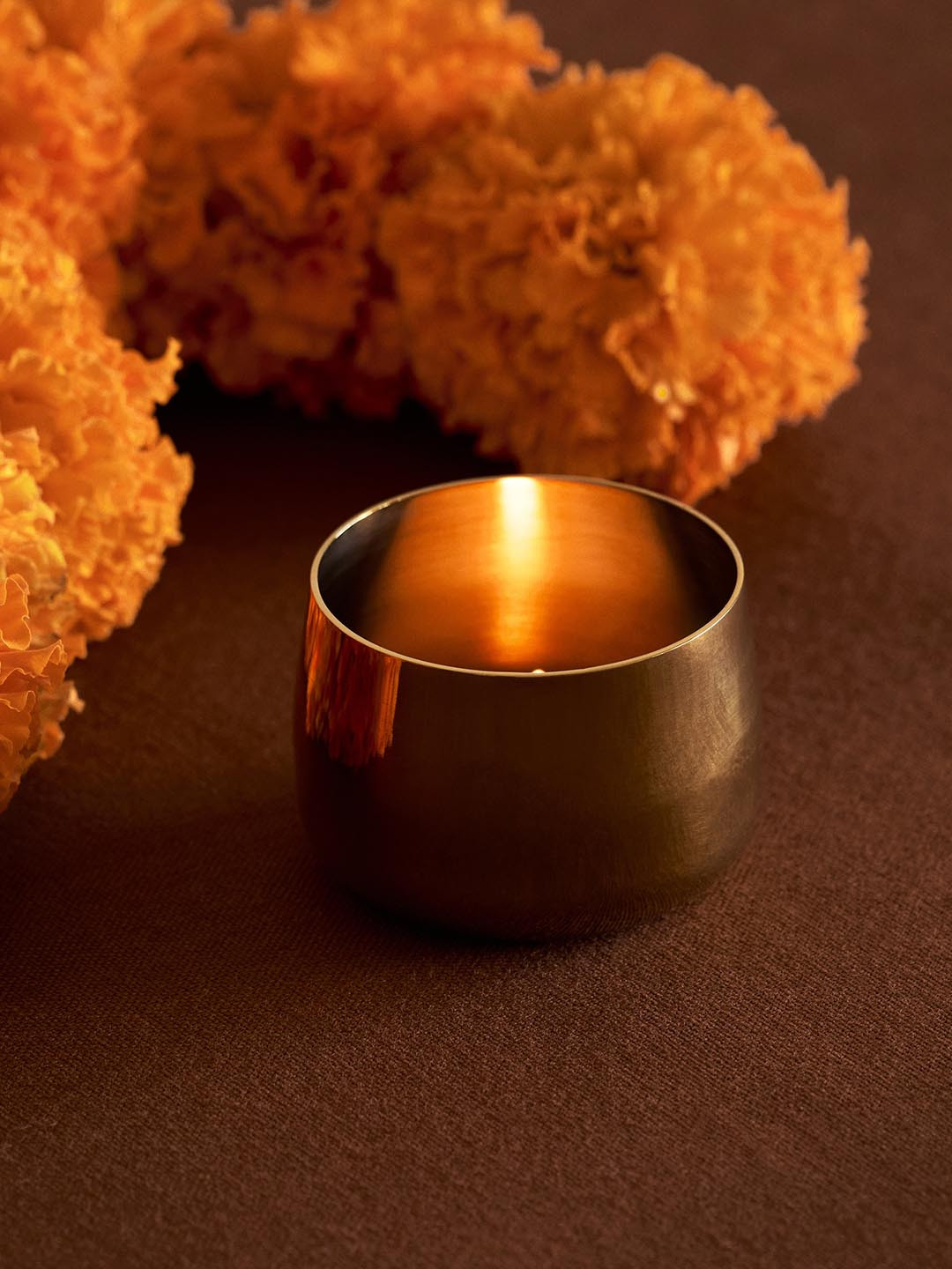 H&M Gold-Toned 3-Pack Metal Tealight Holders