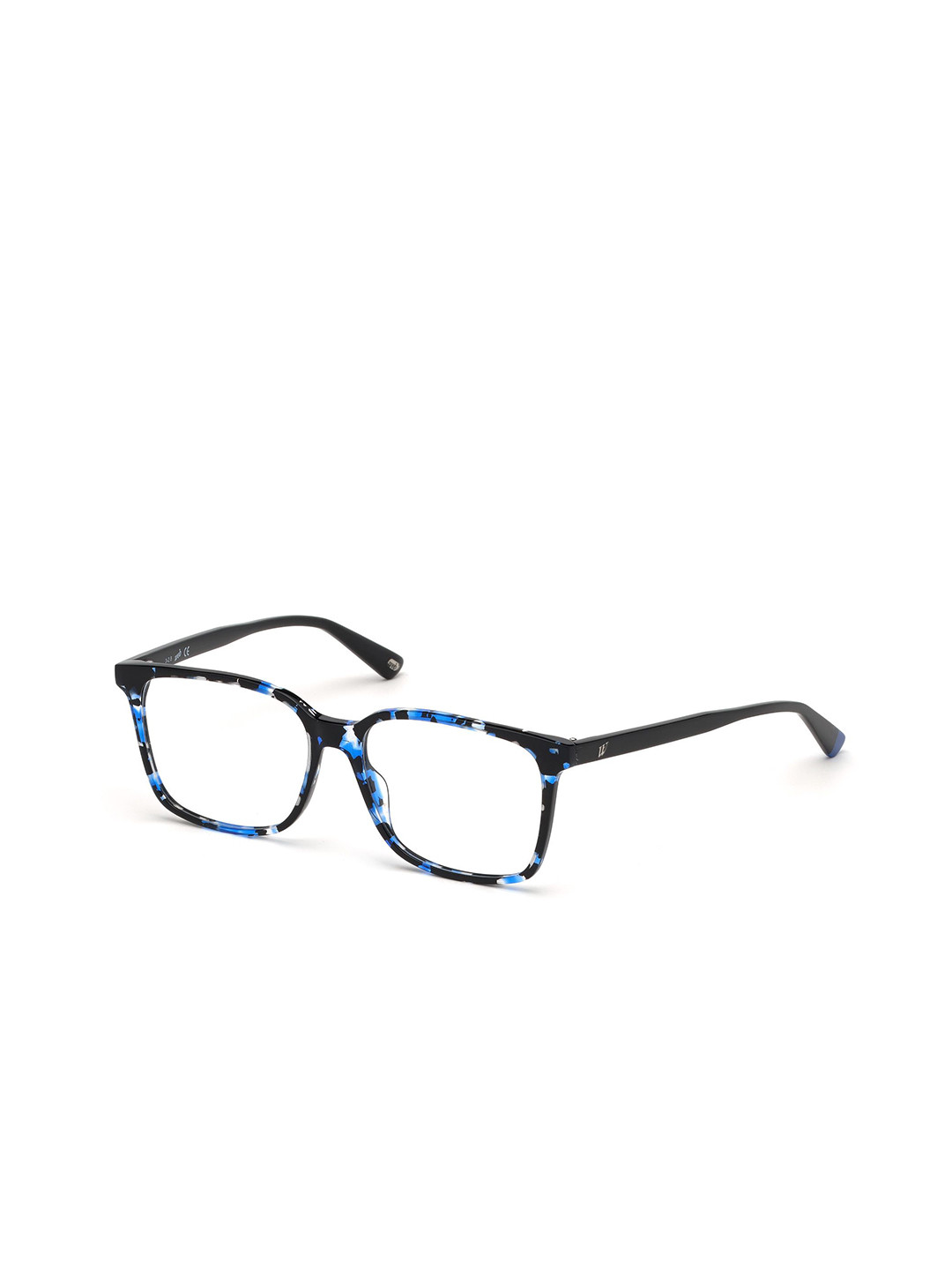 WEB EYEWEAR Unisex Abstract Print Acetate Full Rim Browline Frames