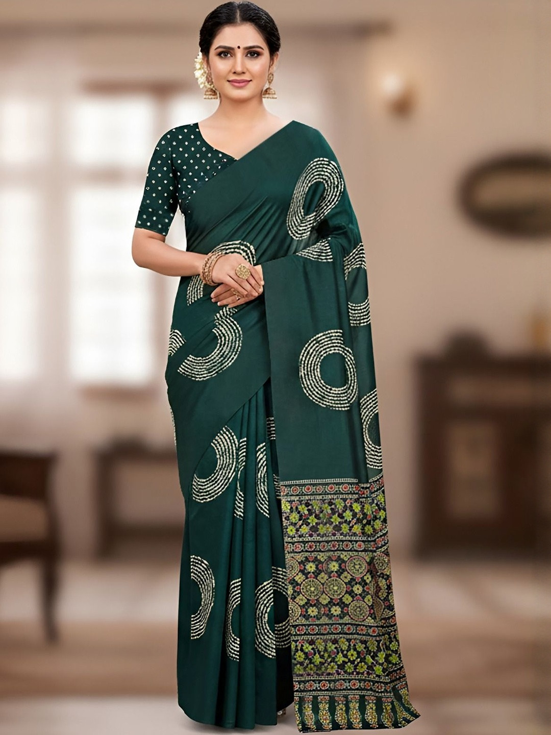GEN Z TRENDS Pure Cotton Saree