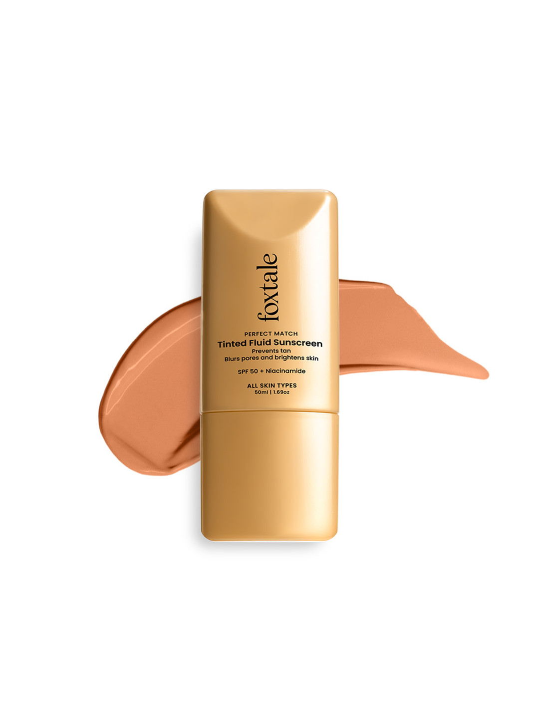 FoxTale Perfect Match Tinted Fluid SPF 50 + Sunscreen - 50 ml - Mocha