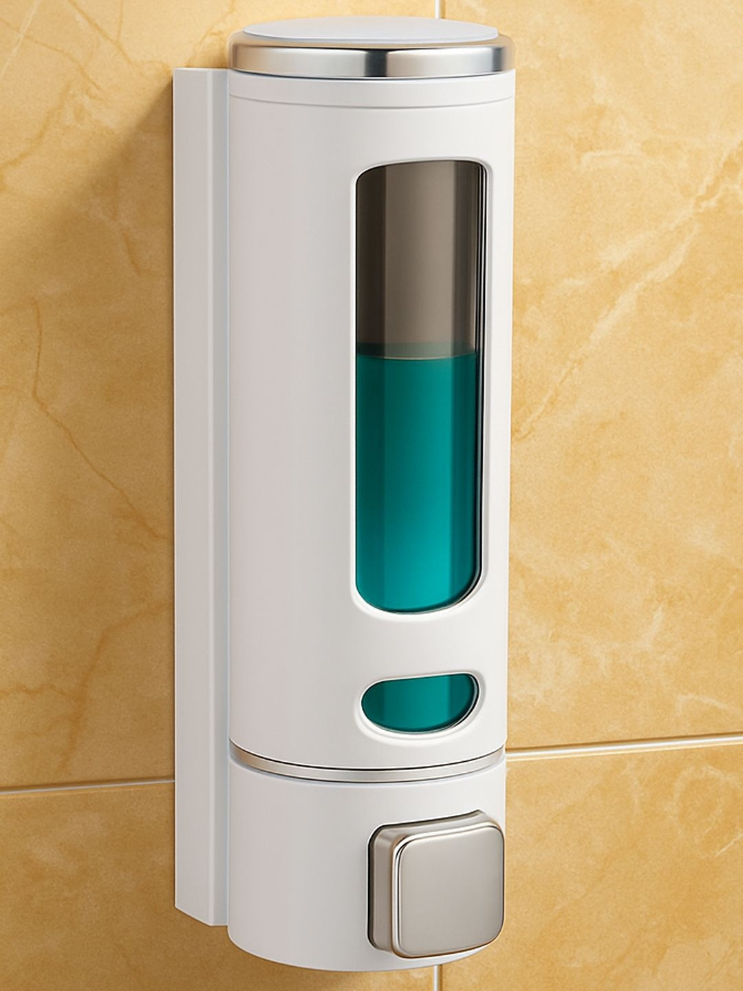 Clinton White Solid Plastic Soap Dispenser