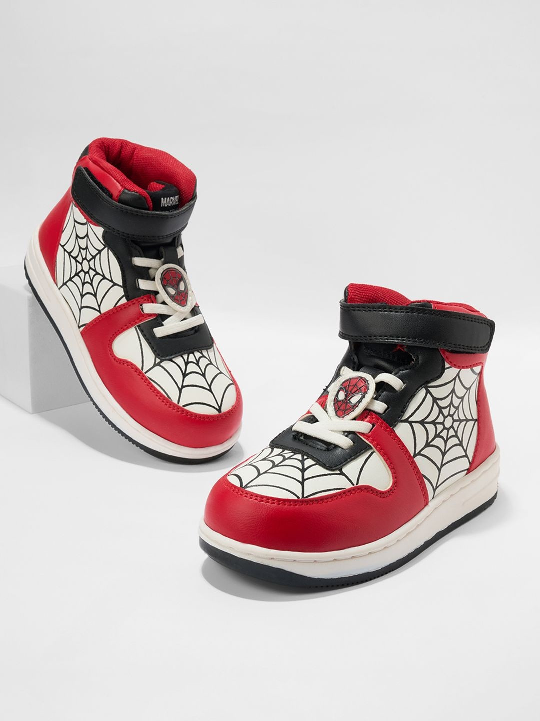 Pantaloons Junior Boys Spider-Man Printed PU Sneakers