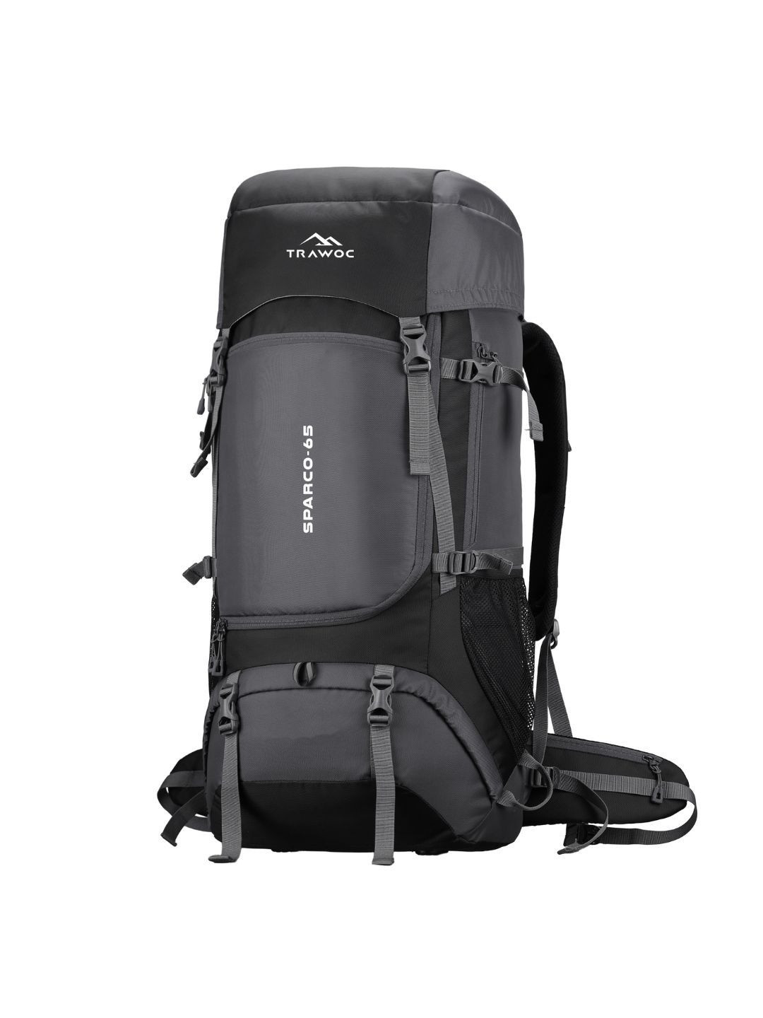 TRAWOC SPARCO Men Brand Logo Printed Waterproof Large Hiking Travel Rucksack