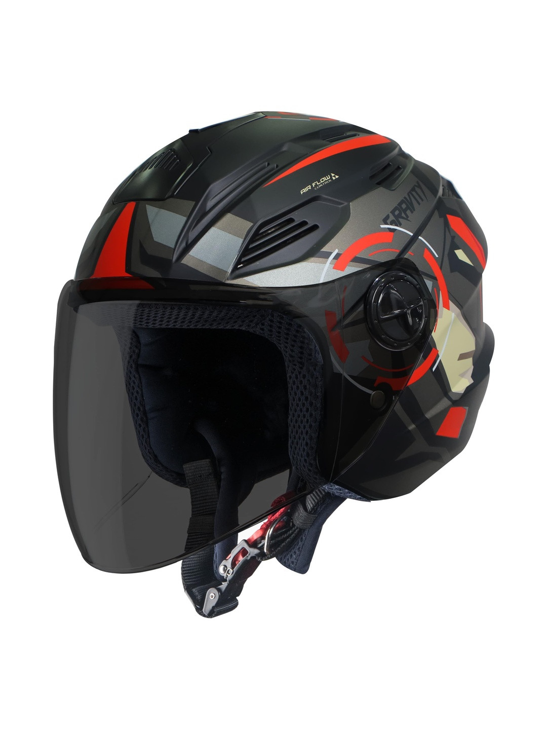 Steelbird Graphic Printed SBA 6 Gravity Open Face Helmet