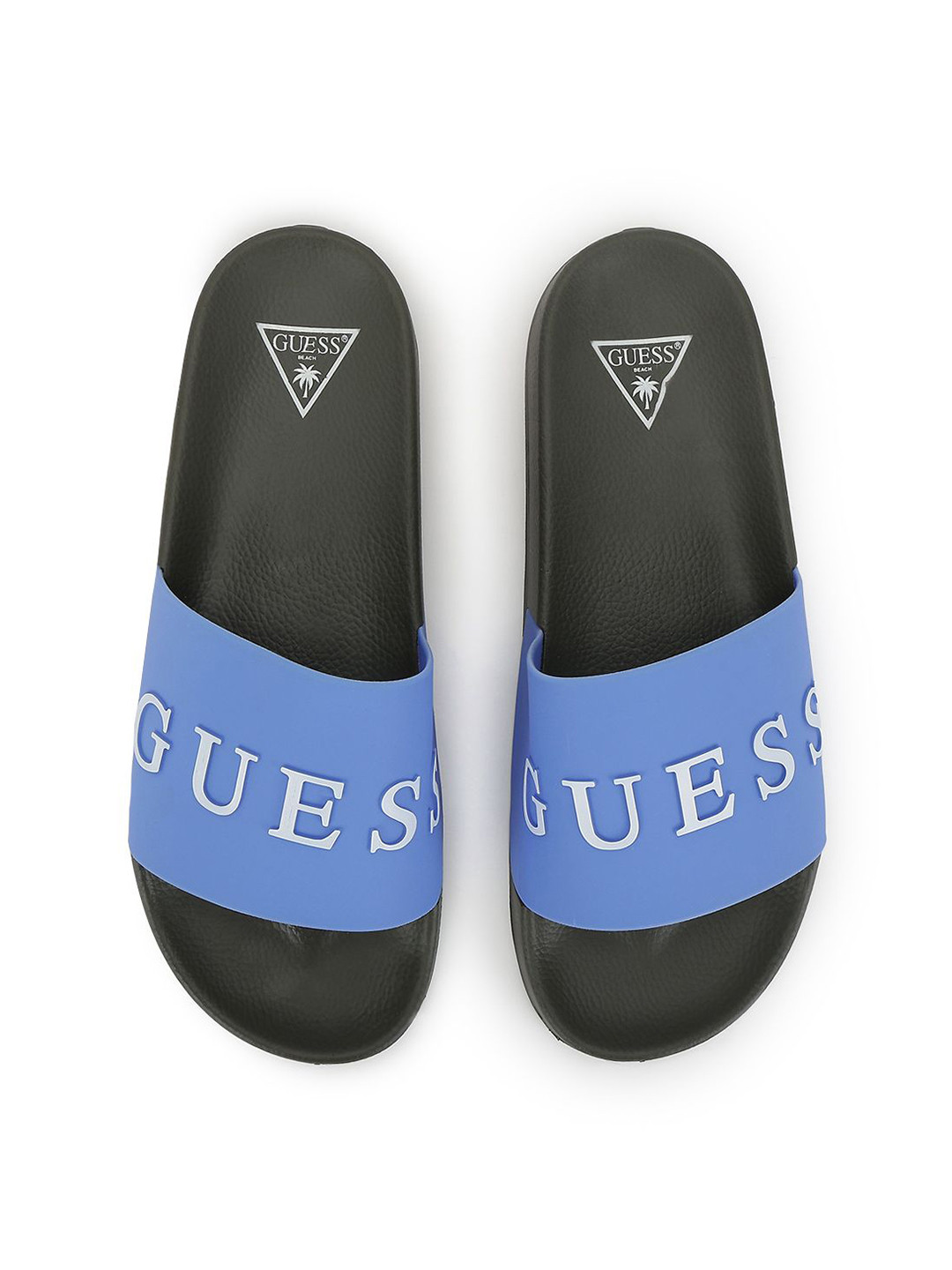 GUESS Men Self Design Sliders Flip Flops