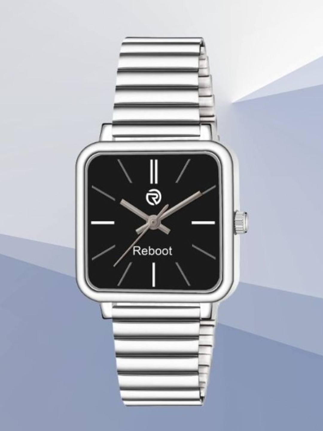 REBOOT Men Stainless Steel Straps Watch New192_151 Black Designer Square