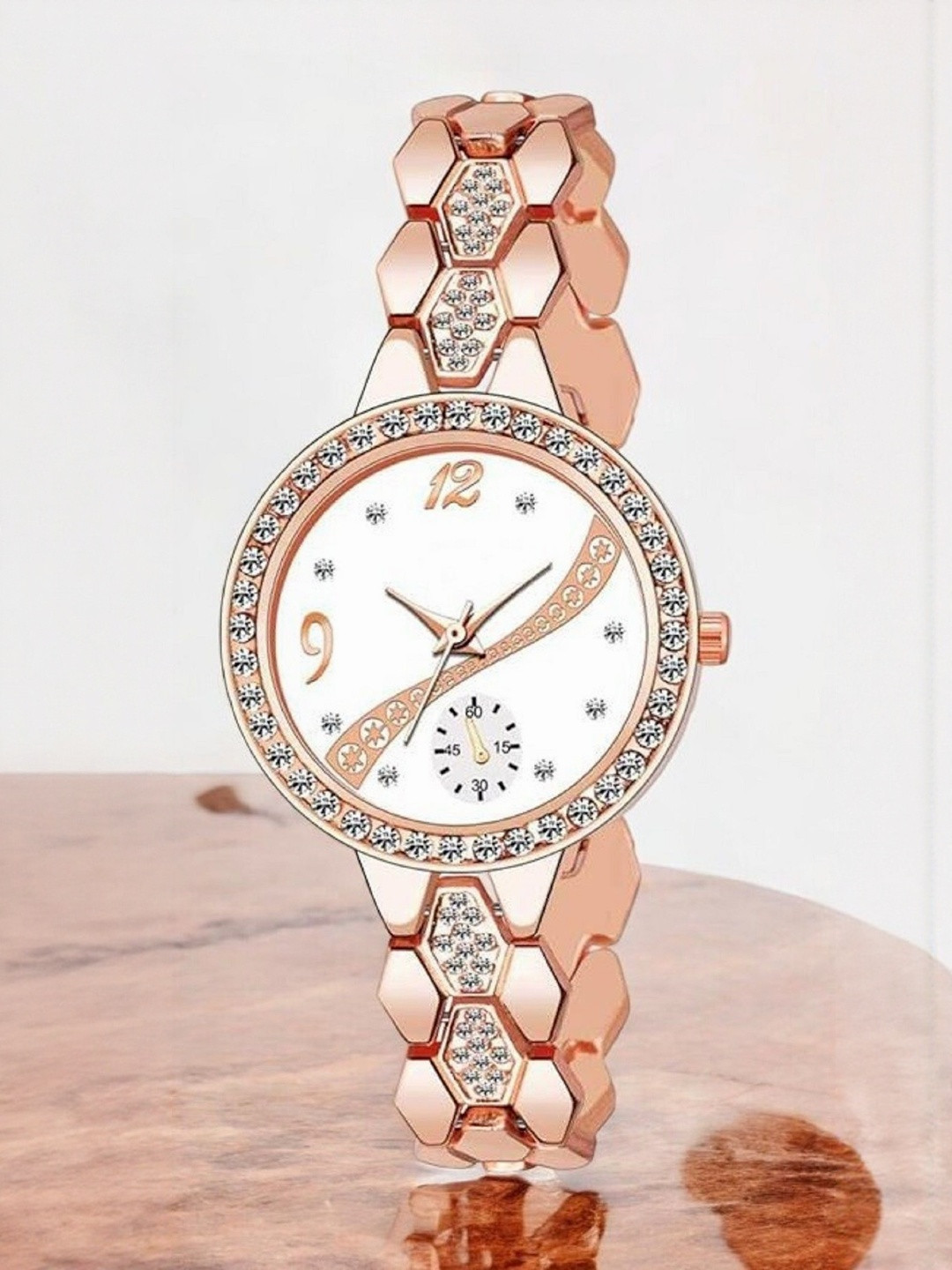 WATCHSTAR Women Stainless Steel Straps Reset Time Non-Resistant Analogue Watch