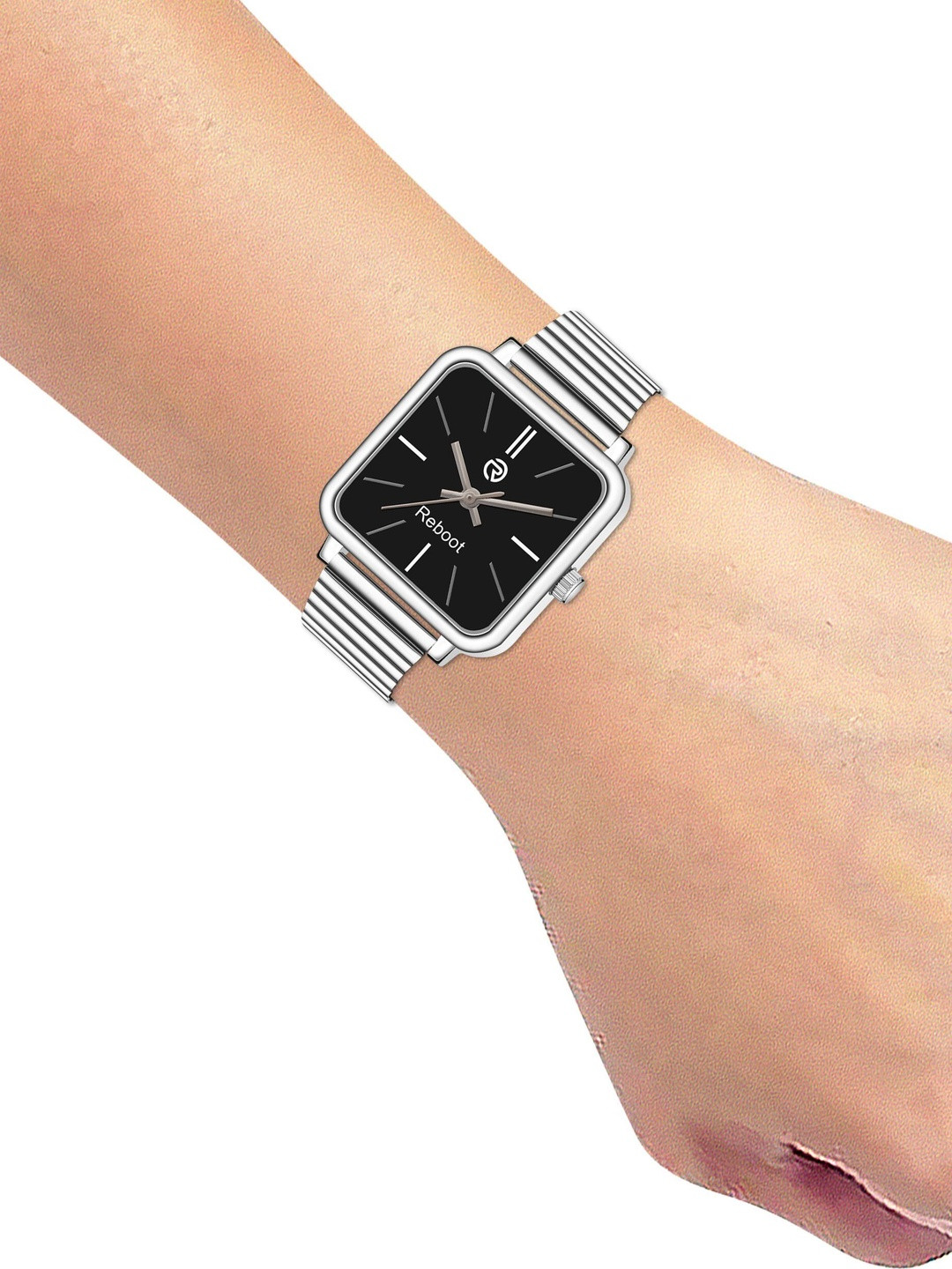 REBOOT Men Stainless Steel Straps Digital Watch sh_New62_152 Chuan White Designer Square