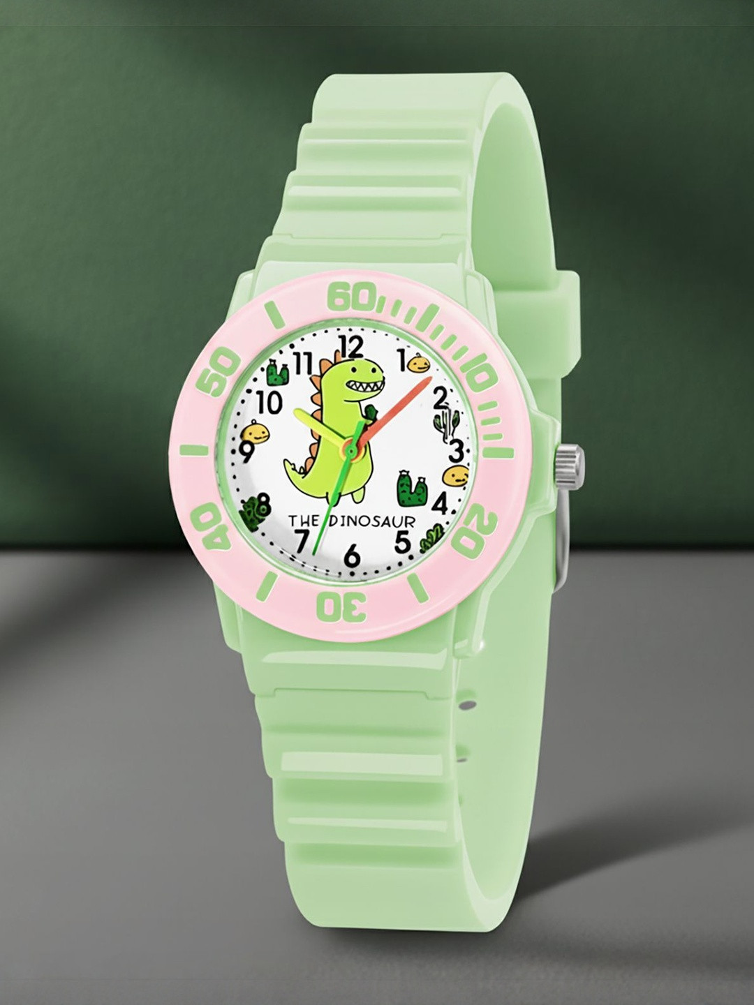 Time Up Unisex Kids Printed Dial & Cut Work Straps Analogue Watch BTR-RINGER-109