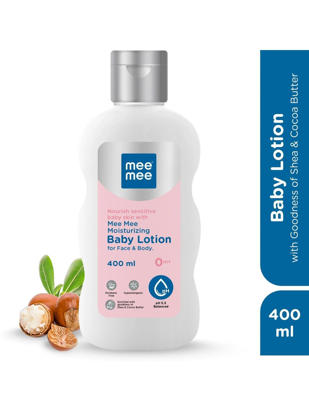 MeeMee Moisturizing Baby Lotion With Cocoa & Shea Butter - 400 ml