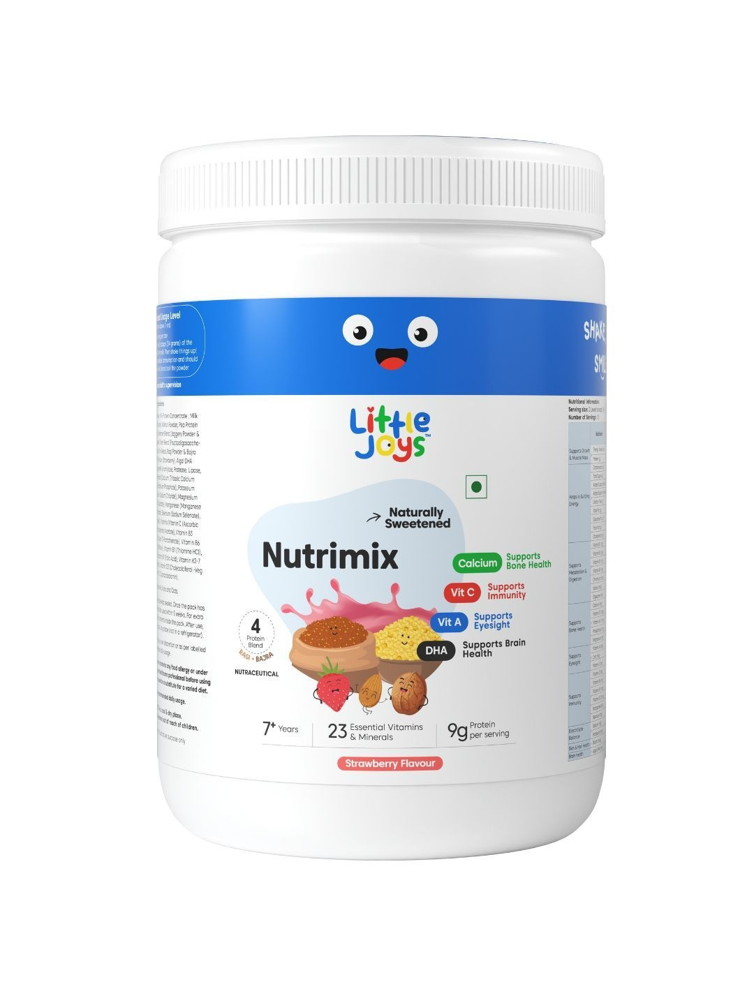 Little Joys Kids Gluten-Free Vegetarian Nutrimix Nutrition Powder 350 g - Strawberry