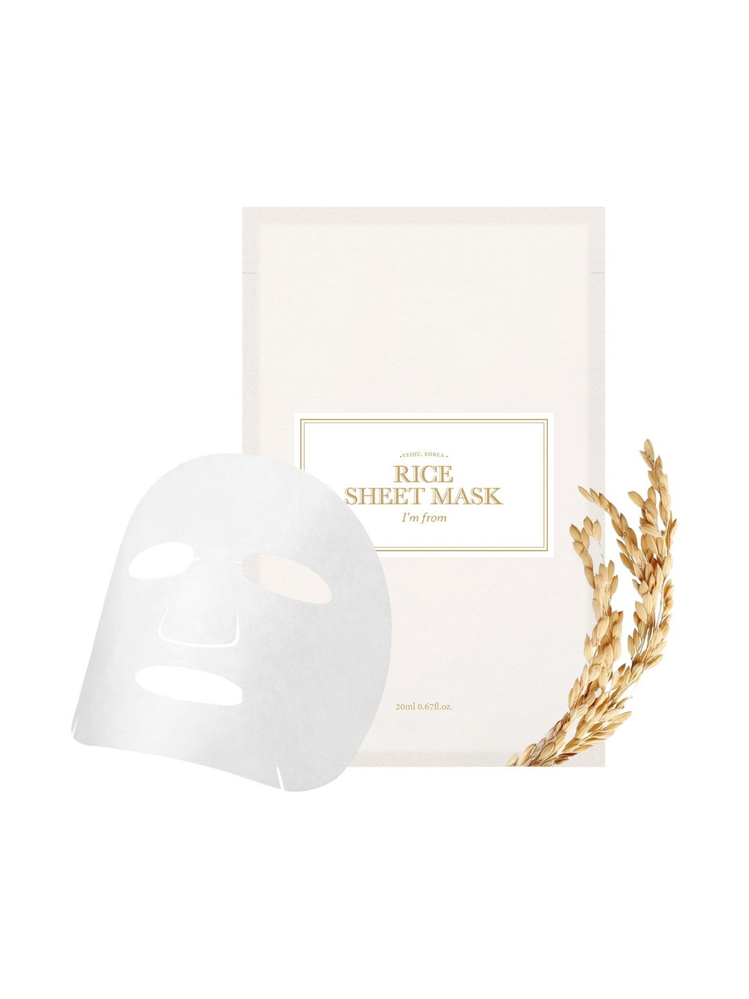 Im from Unisex Rice Sheet Mask For Skin Brightening - 20 ml