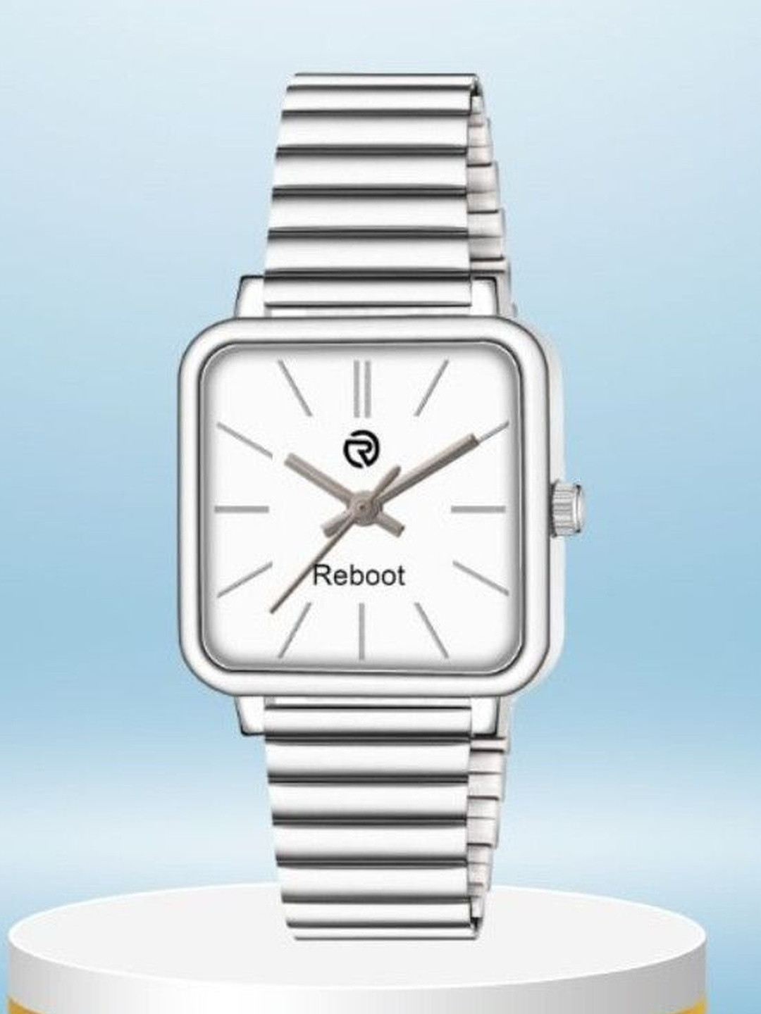 REBOOT Men Dial & Bracelet Style Straps Analogue Watch sh_New55_152 Chuan White