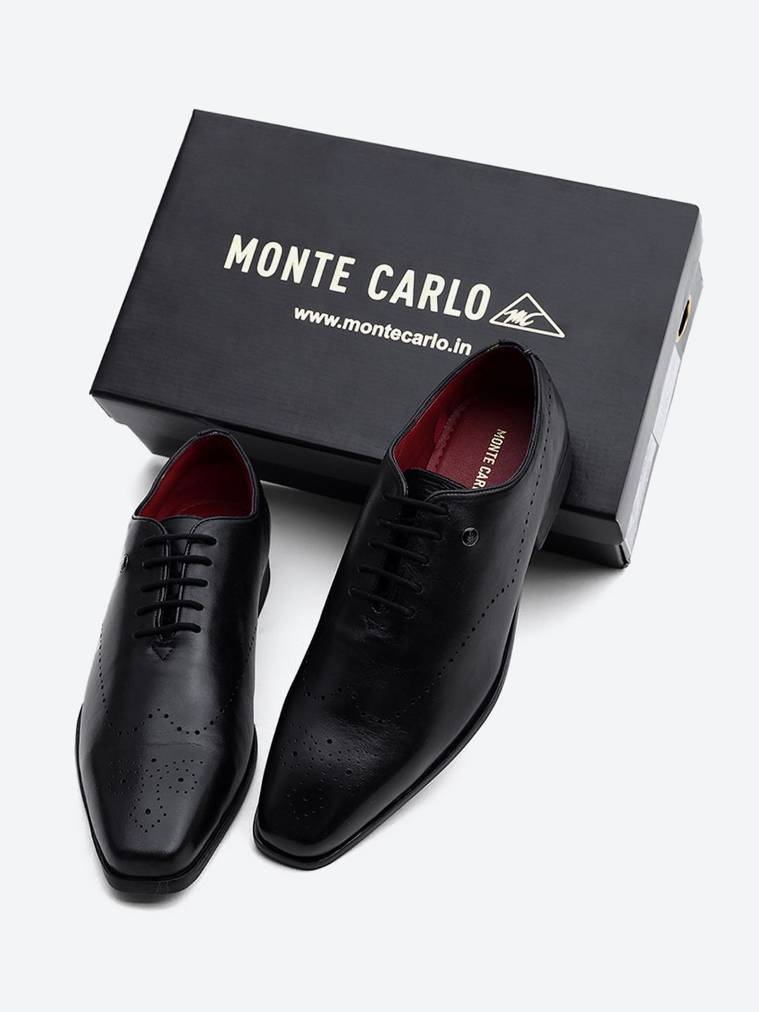 Monte Carlo Men Square Toe Leather Formal Brogues