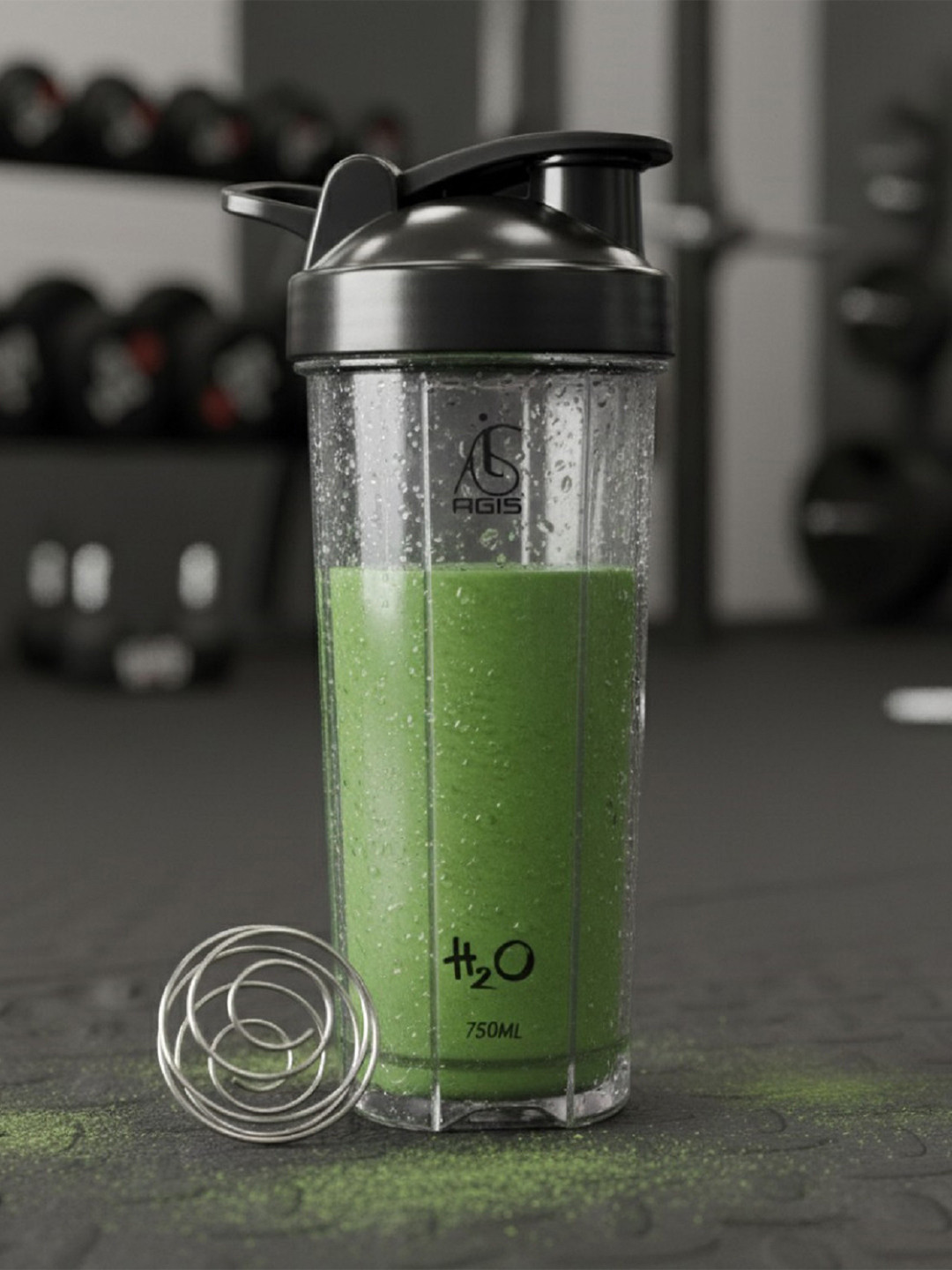 AGIS Transparent Brand Logo Printed Water Bottle - 750ml